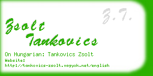 zsolt tankovics business card